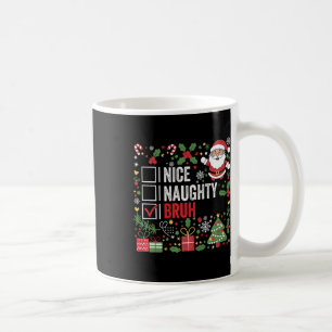 Caneca De Café Bela travessa Bruh Engraçado Natal Papai Noel