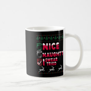 Caneca De Café Bela travessura, Eu Tentei Listar Xmas, Sobretudo