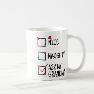Caneca De Café Bela Vadia Perguntar A Minha Avó Crianças De Natal
