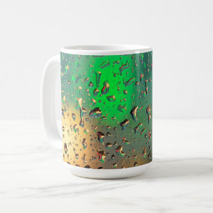 Caneca De Café Bela vista através da chuva