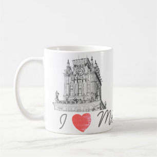 Caneca De Café Belarus I Love Minsk City Gates Architecture