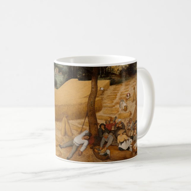 Caneca De Café Belas Artes, Colheitas 1565 Pieter Bruegel (Frente Esquerda)