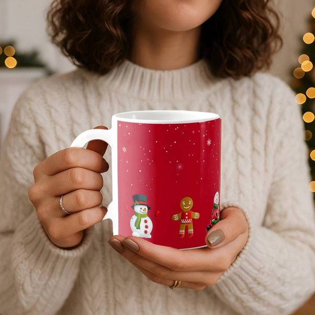 Caneca De Café Belas charges de Natal, CAFFEE MUG (Criador carregado)