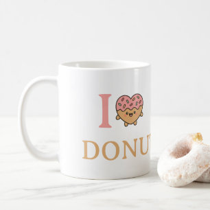 Caneca De Café belas rosquinhas de chocolate