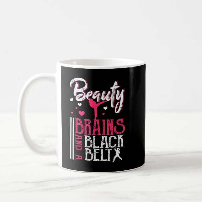 Caneca De Café Beleza Crença Negra Belt Artes Marciais Karate Gif (Esquerda)