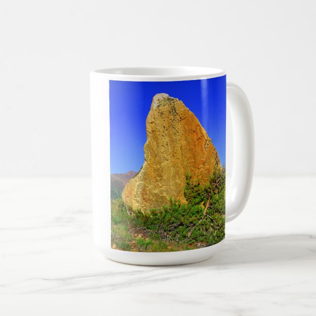 Caneca De Café Beleza da arte natural do ouro Rock Mug (Frente Esquerda)