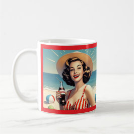 CANECA DE CAFÉ " BELEZA DA PRAIA VINTAGEM "