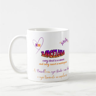 Caneca De Café Beleza de Barcelona - Uma Canvas de ruas e Pôrs do
