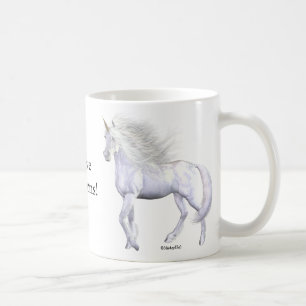 Caneca De Café Beleza do branco do unicórnio