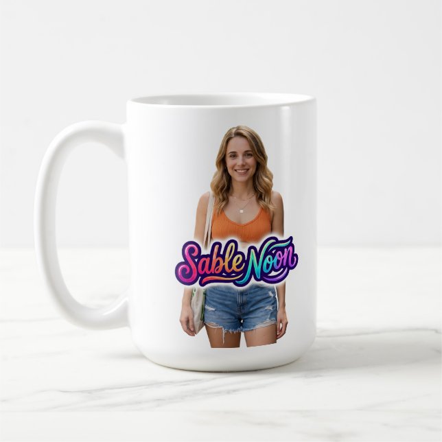 Caneca De Café Beleza do Meio-Dia Sable Pose #1 (Esquerda)