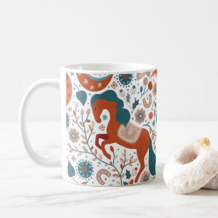 Caneca De Café beleza dos cavalos, Presente para Amantes de Caval