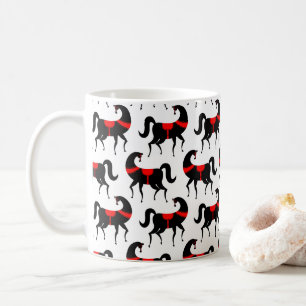 Caneca De Café beleza dos cavalos, Presente para Amantes de Caval