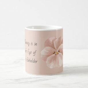 Caneca De Café Beleza Flor Rosa Olhar do Observador