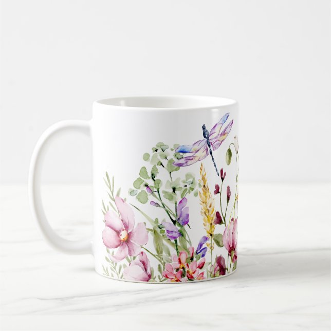Caneca De Café Beleza floral (Esquerda)
