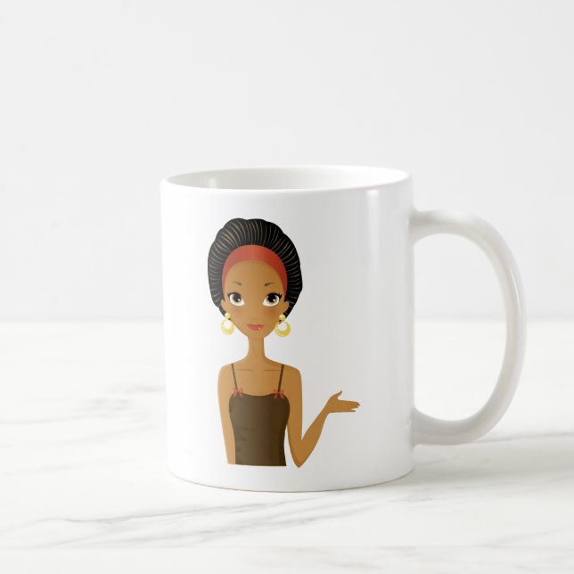 Caneca De Café Beleza preta (Direita)