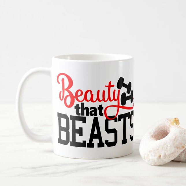 Caneca De Café Beleza que animais (Com Donut)
