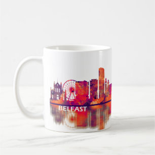 Caneca De Café Belfast Norte Ireland Skyline