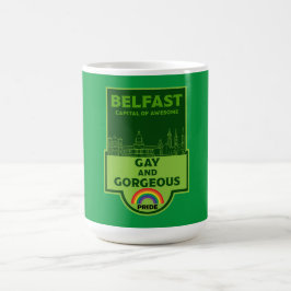 Caneca De Café Belfast Orgulho gay - Brighton Ireland LGBT -