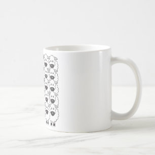 Caneca De Café Belga Malinois nos carneiros