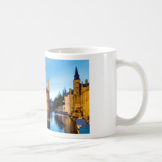 Caneca De Café Belga Medieval Bruges - Foto Pro (Direita)