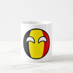 Caneca De Café Bélgica Geeky de tensão engraçada Countryball