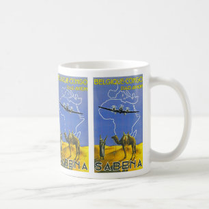 Caneca De Café ~ Belgique Congo de Sabena