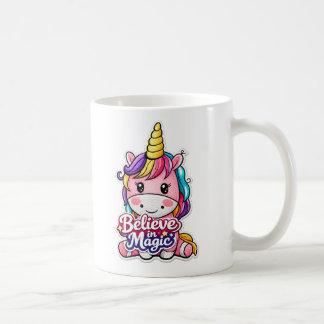 Caneca De Café 🦄✨ “Believe in Magic” Unicorn Mug ☕💖