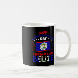 Caneca De Café Belize 43º Dia da Independência Orgulho Beliziano