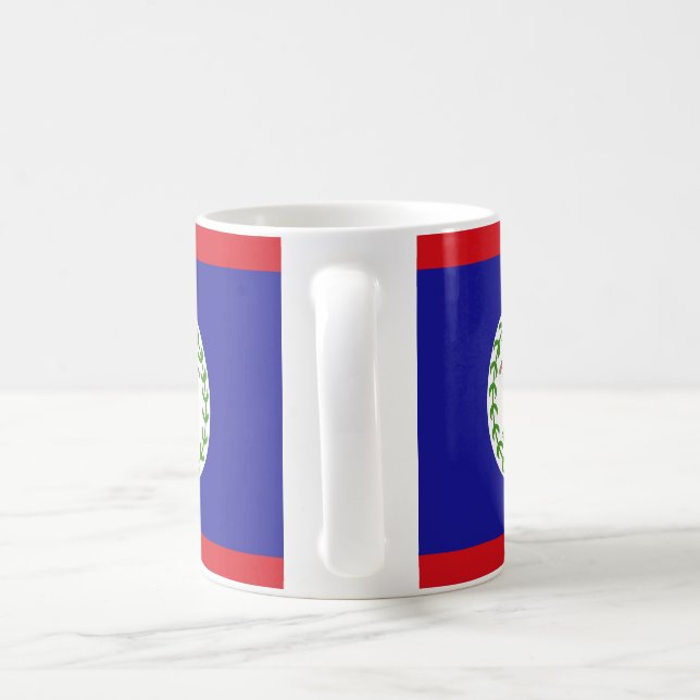 Caneca De Café Belize Flag Cerâmica Mug (Alça)