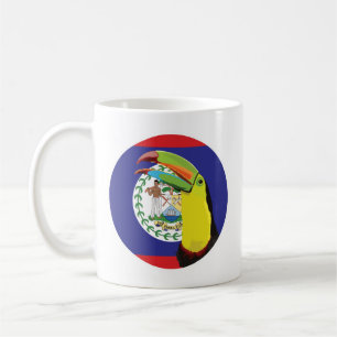 Caneca De Café Belize Toucan Bandeira Nacional Belizean
