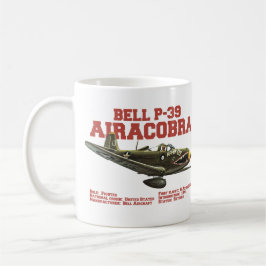 Caneca De Café Bell P-39 Airacobra | WW2 Plane
