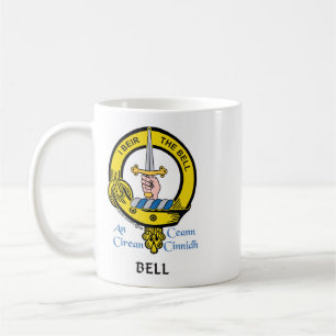 Caneca De Café BELL Scottish Clan Crest Coffee Mug