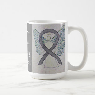 Caneca De Café Bell's Palsy Awarness Ribbon Angel Custom Mug