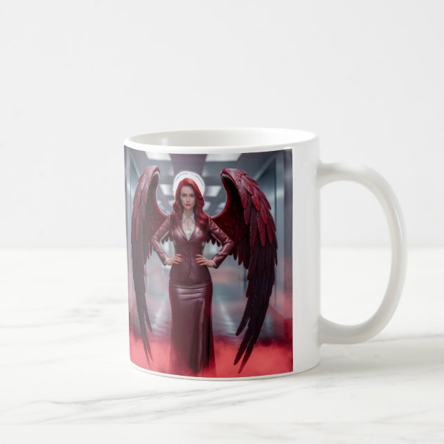 Caneca De Café Belo ângulo vermelho (Direita)