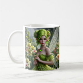 Caneca De Café Belo August Fairy em Gladioli