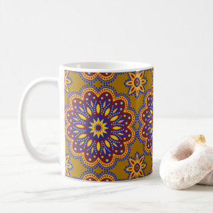 Caneca De Café Belo Azulejo Boho Talavera