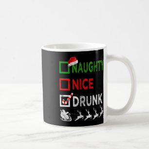 Caneca De Café Belo Bebado de Natal Pijamas Papais noeis engraçad