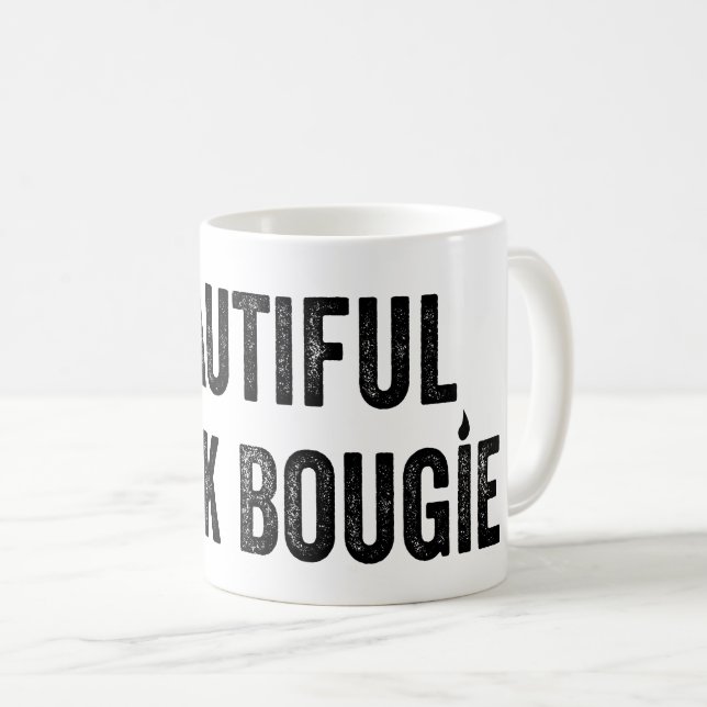 Caneca De Café Belo Black Bougie - Dando poder à citação (Frente Esquerda)