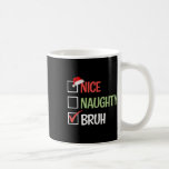 Caneca De Café Belo Bruh List Santa Hats Presente Christma<br><div class="desc">Belo Bruh List Santa Hats Presente Festa de Natal</div>