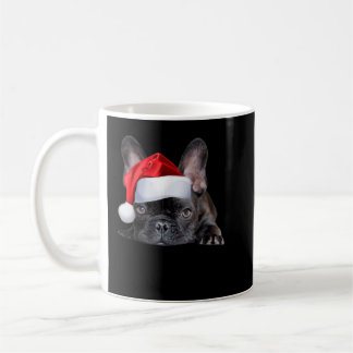 Caneca De Café Belo Bulldog Francês Santa Hat Imagem Francesa Chr