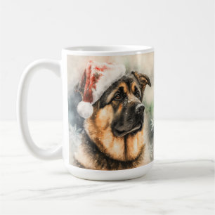 CANECA DE CAFÉ BELO CÃO DE GERMAN SHEPHERD DE ÁGUA