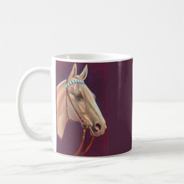 Caneca De Café belo cavalo branco (Esquerda)