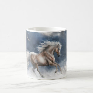 Caneca De Café Belo Cavalo e Lua Crescente