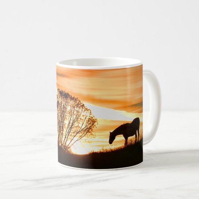 Caneca De Café Belo Cavalo e Sol (Frente Esquerda)