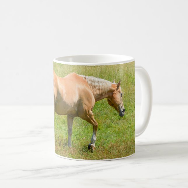 Caneca De Café Belo Cavalo Palomino (Frente Esquerda)