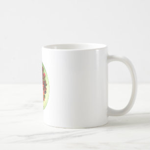 Caneca De Café Belo design de rosa colorido incrível