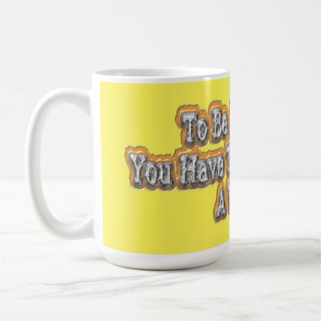 Caneca De Café Belo Design Sobre "Ser Um Vencedor"! T-S (Esquerda)