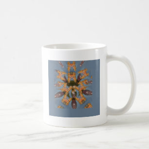 Caneca De Café Belo e engraçado padrão de girafa africana