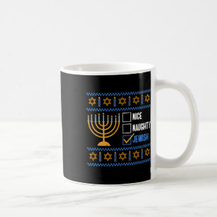 Caneca De Café Belo e malvado Judeu Ugly Hanukkah - Hanukkah