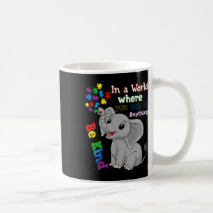 Caneca De Café Belo Elefante E Quebra-cabeça Piece Autism Awar